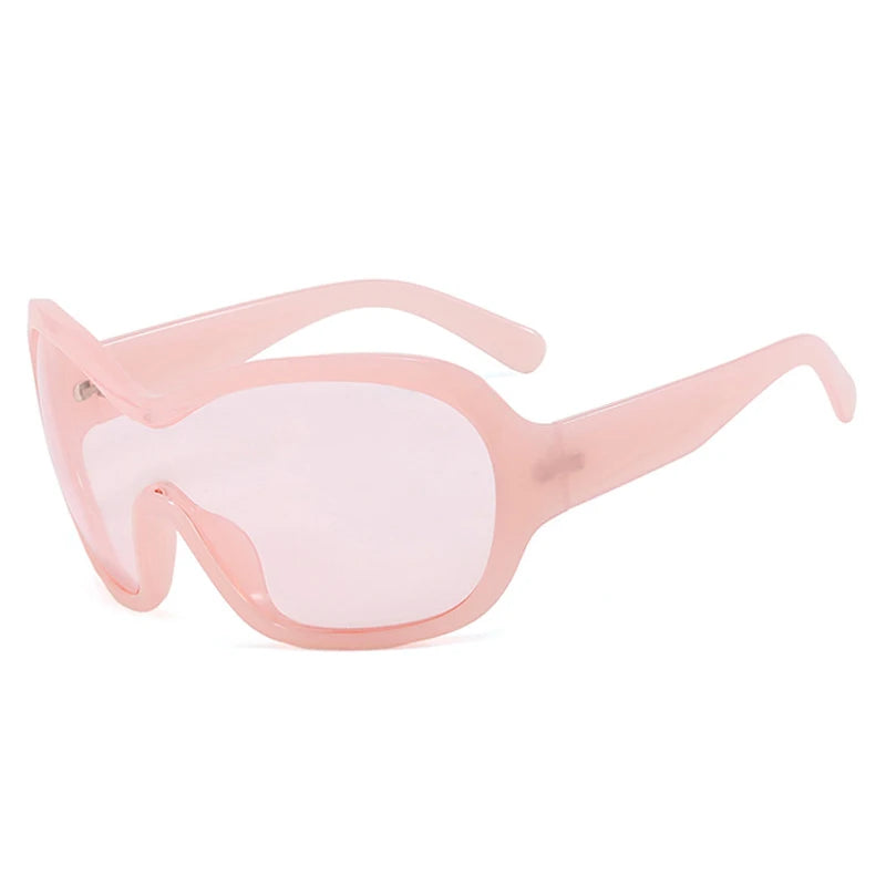 Oversized Pilot Sunglasses with Gradient Lenses