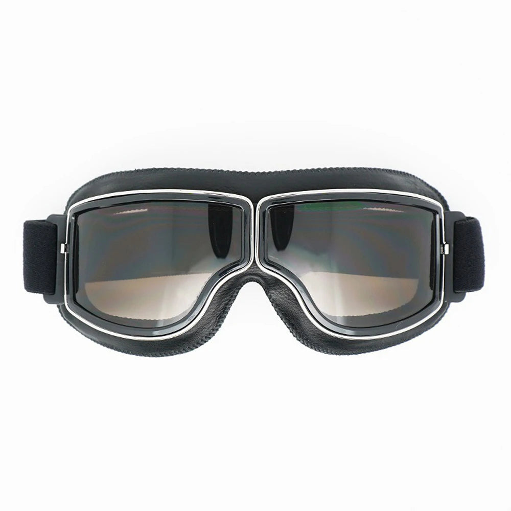 Vintage Leather Motorcycle Goggles