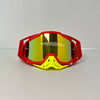 Classic Red Motorcycle Goggles with HD Lens