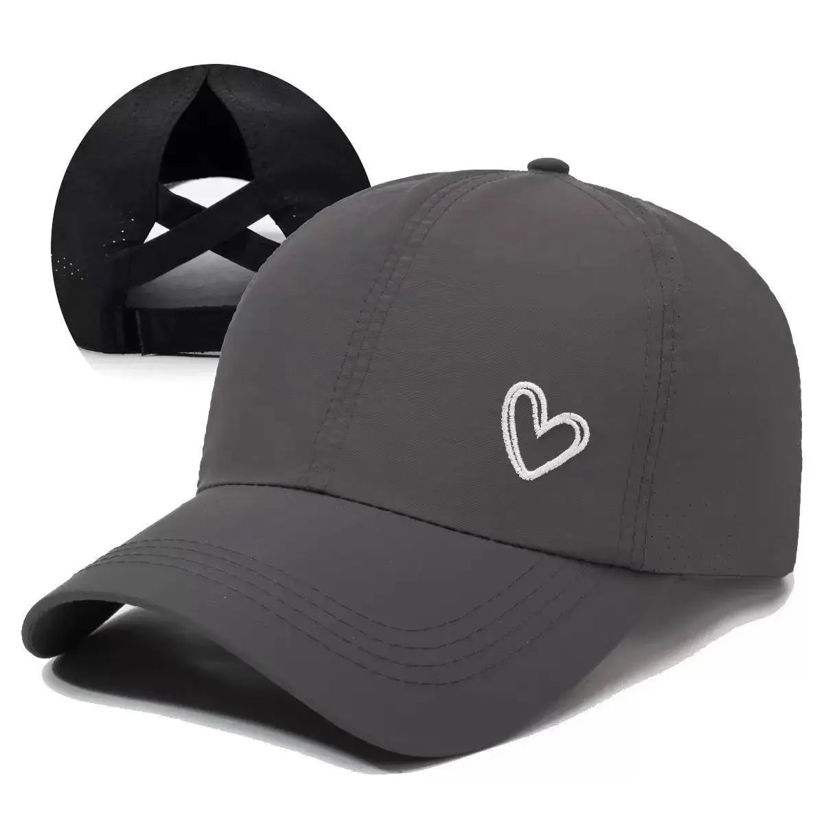 Women's Quick-Dry Ponytail Baseball Cap with Sun Protection