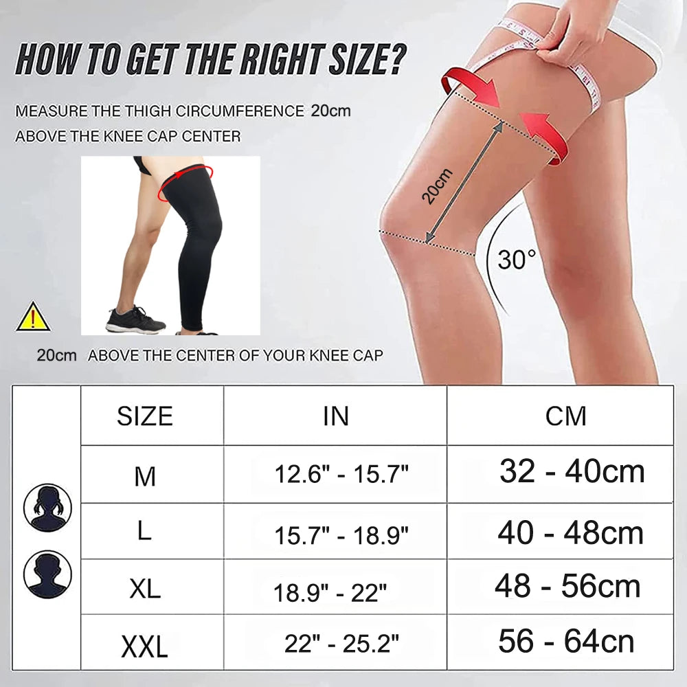 Compression Leg Warmers for Sports & Fitness