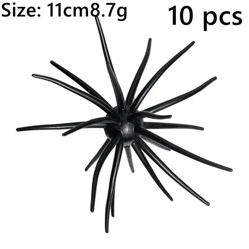 Realistic Sea Urchin Soft Fishing Lures - 10 Pack