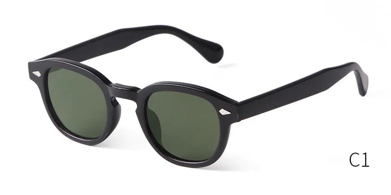 Retro Round Sunglasses with UV400 Protection