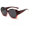 Vintage Oversized UV400 Sunglasses with Fit-Over Design