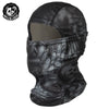 Black breathable mesh balaclava face mask for sun and dust protection