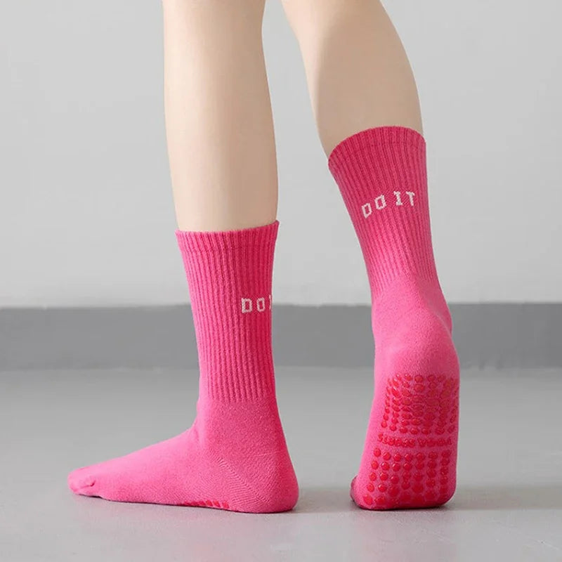 Breathable Anti-Slip Yoga and Fitness Socks