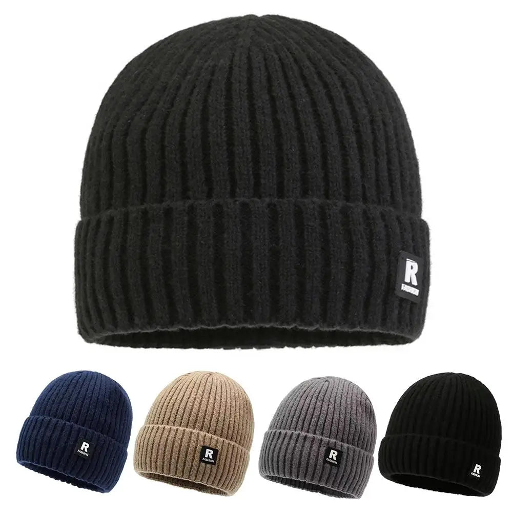 Fleece-Lined Knit Beanie for Men and Women