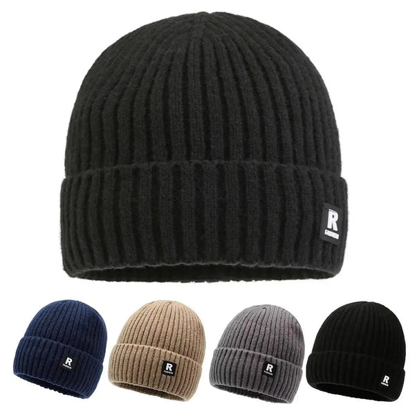 Fleece-Lined Knit Beanie for Men and Women