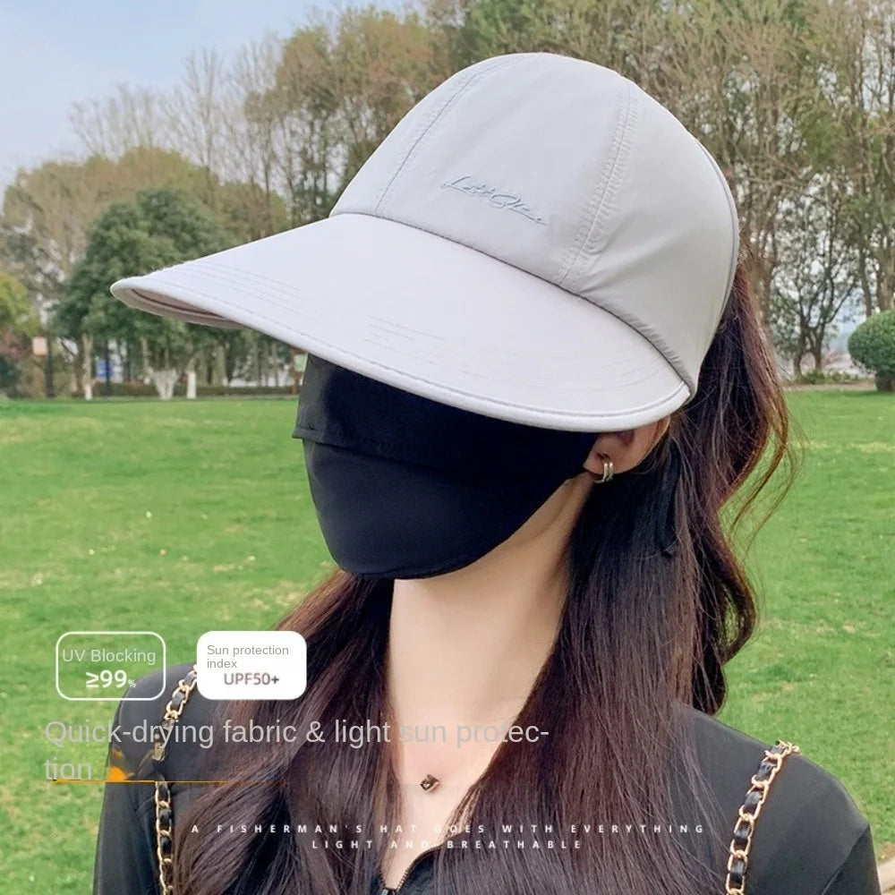 Foldable Wide Brim Sun Hat with Adjustable Strap