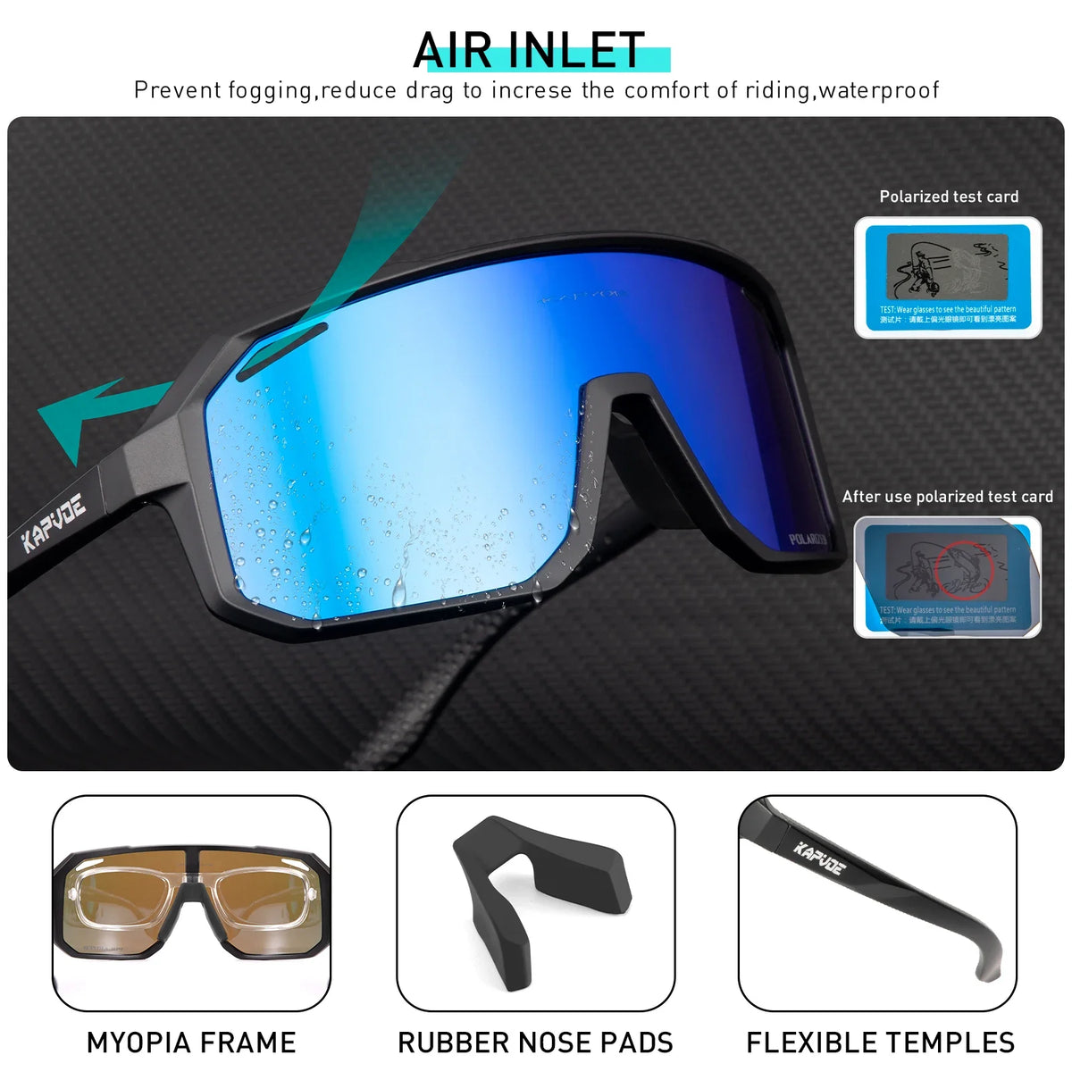 Polarized Cycling Sunglasses with UV400 Protection