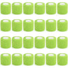 Rolls of green self-adhesive sports bandages for medical or athletic use