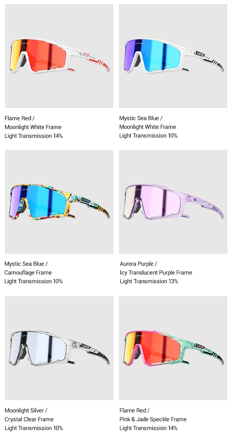 TR90 Cycling Glasses with Interchangeable Lenses for Men and Women