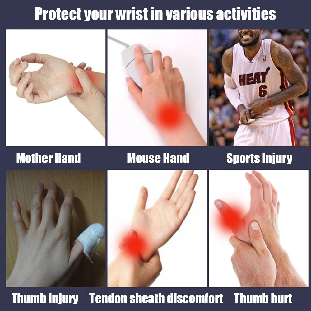 Image showing various activities and injuries, including mother hand, mouse hand, sports injury, thumb injury, tendon sheath 