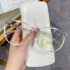Women's Round Frame Blue Light Blocking Myopia Glasses