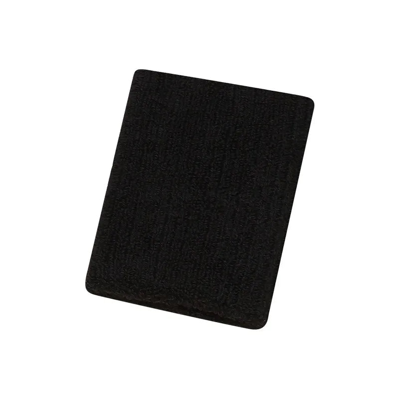 Black multi-sport breathable wristband for activewear