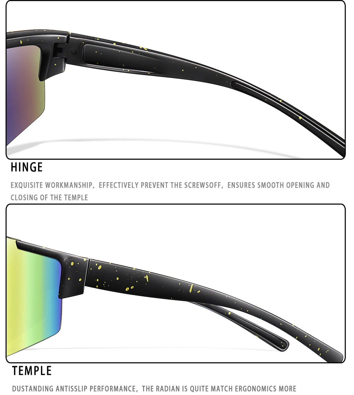 UV400 Polarized Sports Sunglasses (3-Pack)