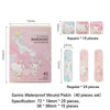Paquete de parches anti-heridas impermeables Sanrio con lindos personajes de dibujos animados en rosa y blanco.