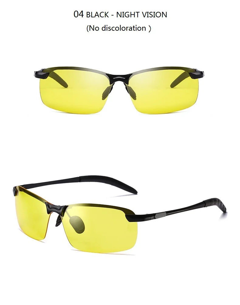 Photochromic Polarized Sunglasses with Alloy Frame