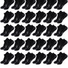 30 pairs of black ankle athletic running socks for men and women