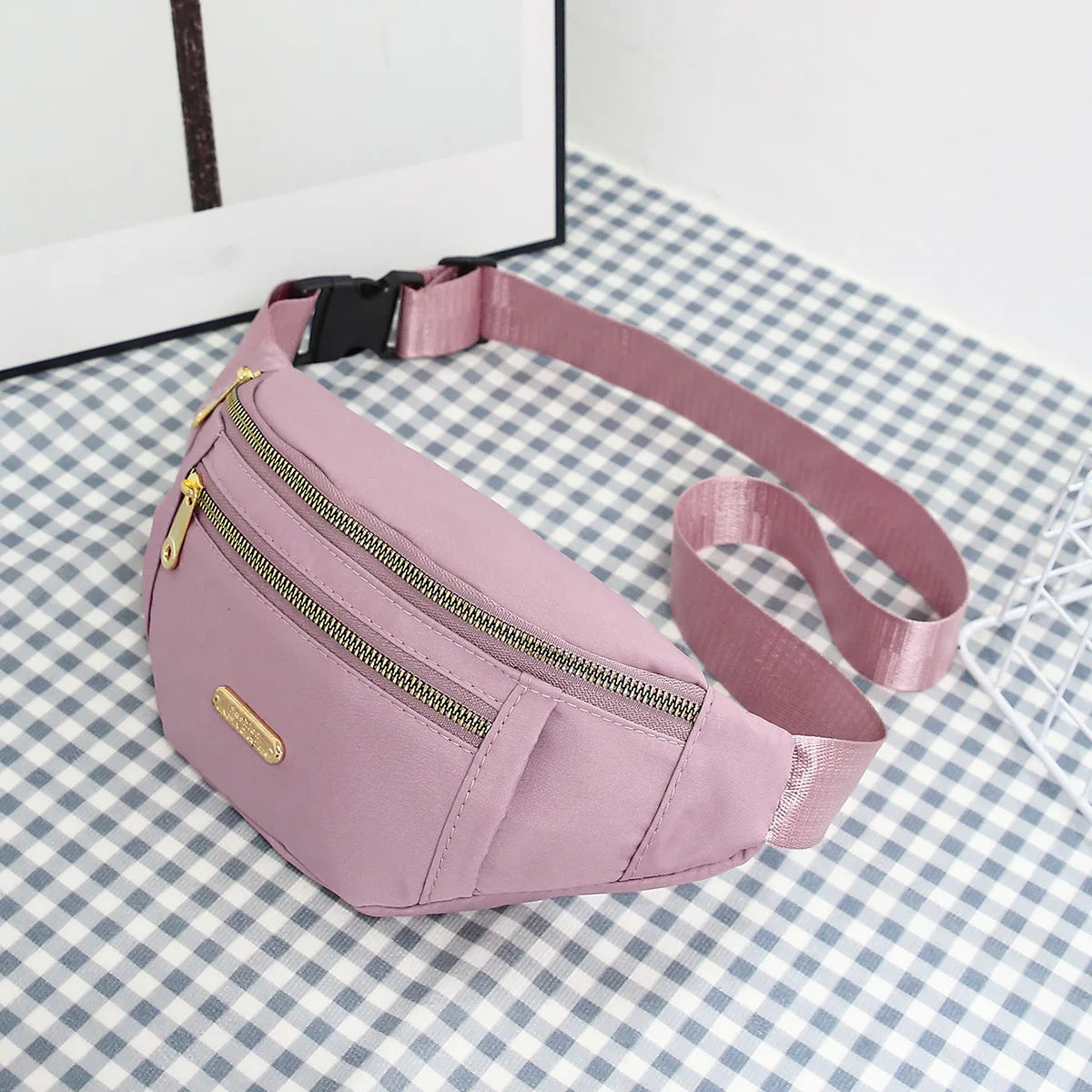 Waterproof Nylon Waist Pack with Adjustable Strap