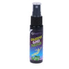 A dark bottle of goalkeeper gloves tackifier spray with a black pump dispenser.