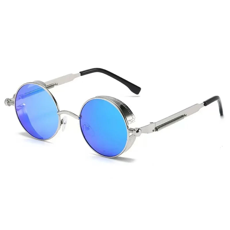 Classic Round Metal Frame Sunglasses with UV400 Protection