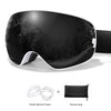 Outdoor Ski Goggles with Protective Case and Anti-Fog Lenses