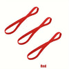 A pair of red multifunctional sweat-absorbing sports hair ties.
