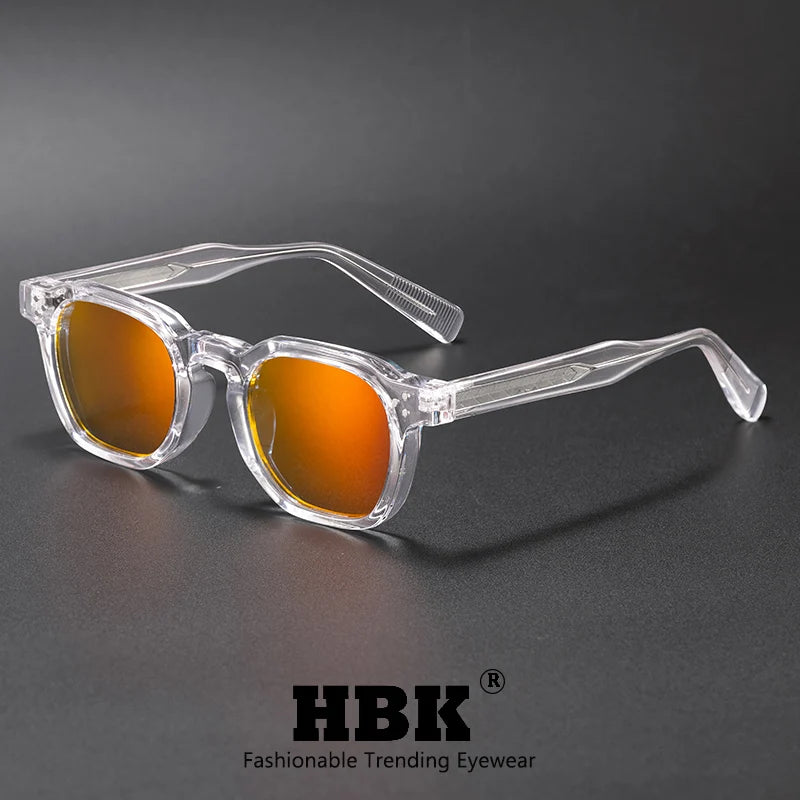 Retro Classic Square Frame Sunglasses with UV400 Protection