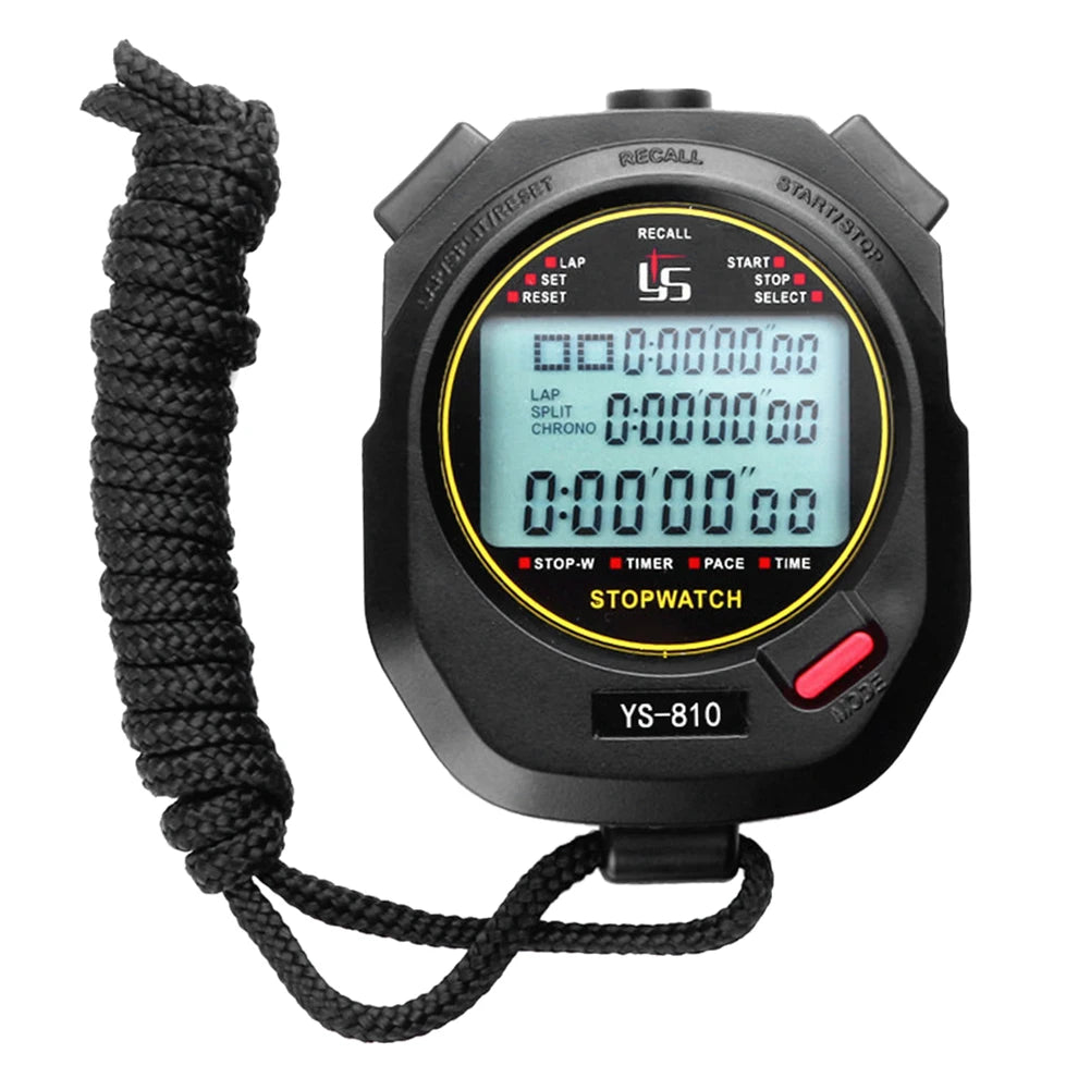 Precision Digital Stopwatch with Large Display for Sports and Training