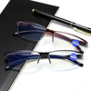 Ultra-Light Retro Half-Rim Reading Glasses with Blue Light Protection