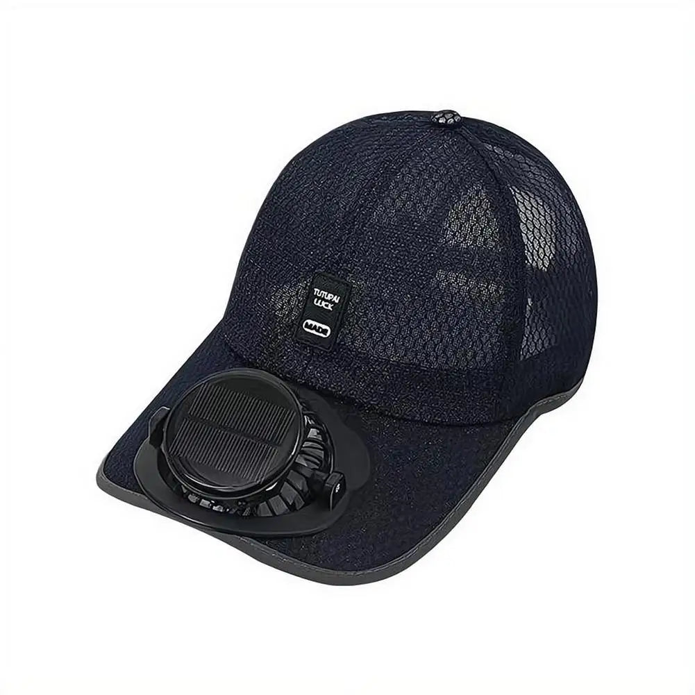 Solar & USB Powered Cooling Fan Hat