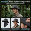Breathable Fisherman Hat with Detachable Face Mask