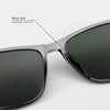 Retro Square Sunglasses with Polarized UV Protection