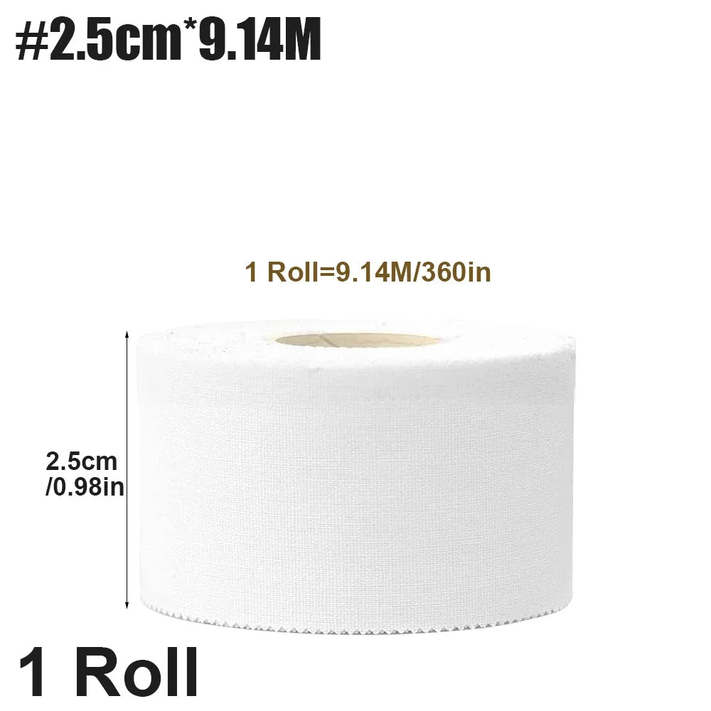 Rolle weißes Sportband, 2,5 cm breit und 9,14 Meter lang.