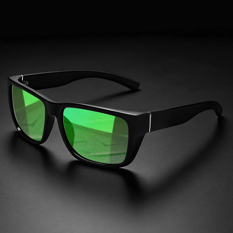 Polarized Retro Square Sunglasses with UV400 Protection