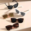 A collection of vintage and modern sunglasses in black, white, gold, and brown tones.