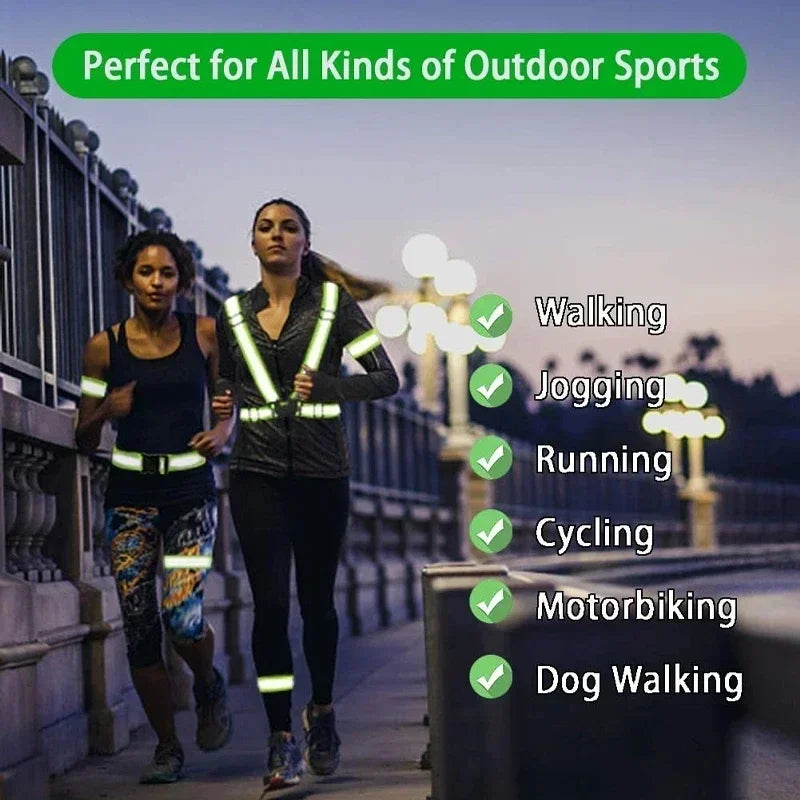 High-Visibility Reflective Safety Vest for Running, Cycling & Outdoor Work