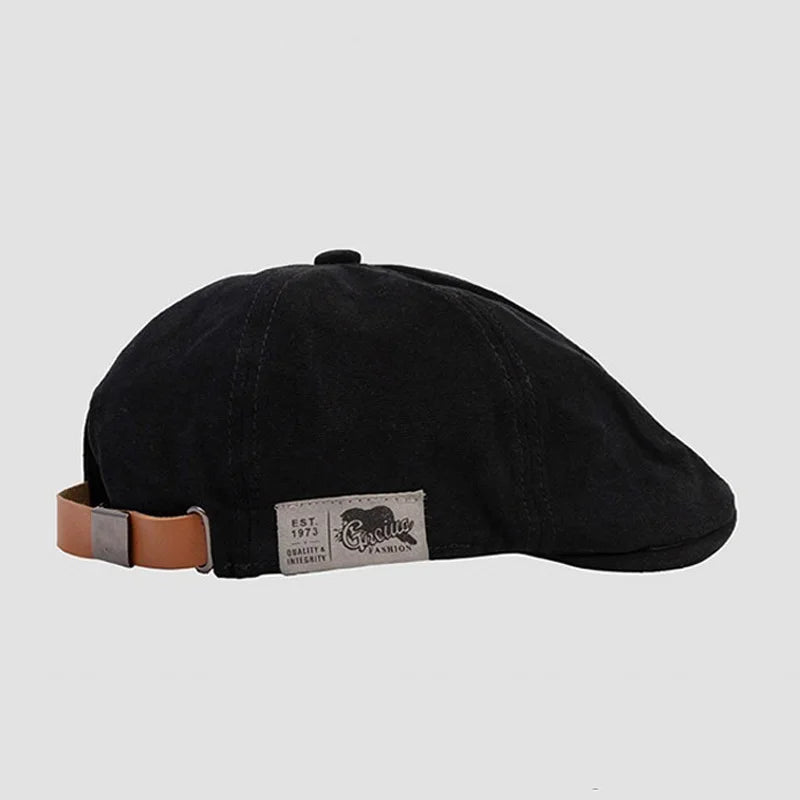 Classic Cotton Beret Hat – Vintage Ivy Cap for Men & Women