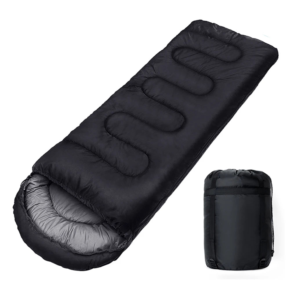 Envelope Cotton Sleeping Bag for 3-Season Camping