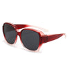 Vintage Oversized UV400 Sunglasses with Fit-Over Design