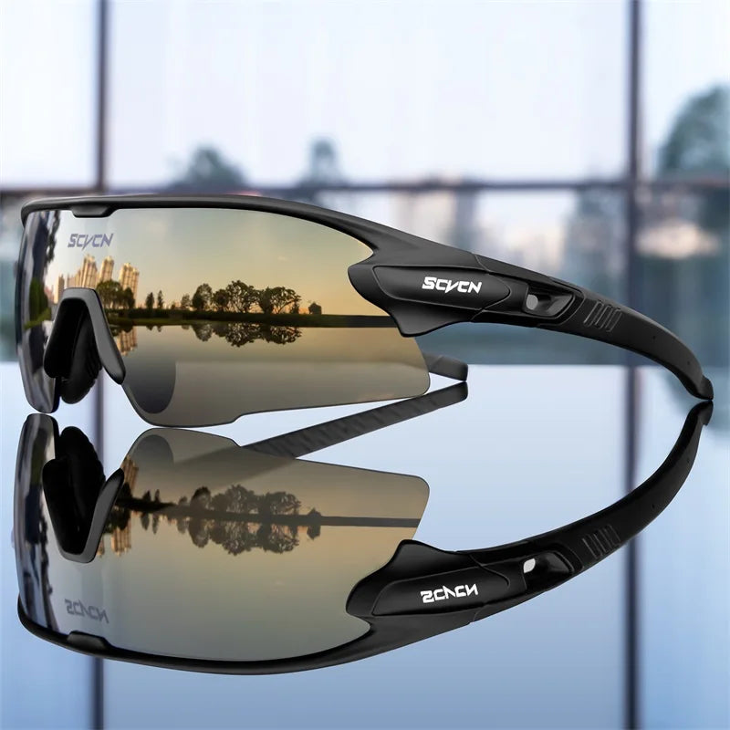 Polarized Sport Sunglasses with 3 Interchangeable Lenses