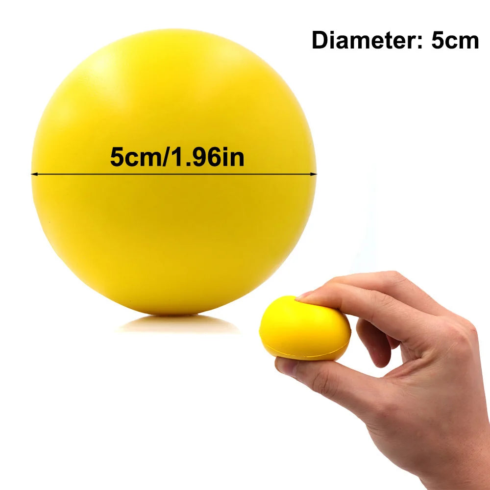 Foam Exercise & Massage Balls (2-Pack) for Grip Strength, Rehabilitation & Stress Relief