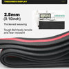 Black high-compression knee wraps showing a thickness display and woven texture.