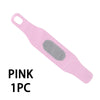 Pink ultra-thin spandex wrist guard with a gray insert for joint support