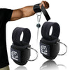 Adjustable Sliding D-Ring Wrist Cuffs for Gym Training