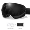 Outdoor Ski Goggles with Protective Case and Anti-Fog Lenses