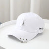 Classic Cotton Cap with Metal Ring Detail