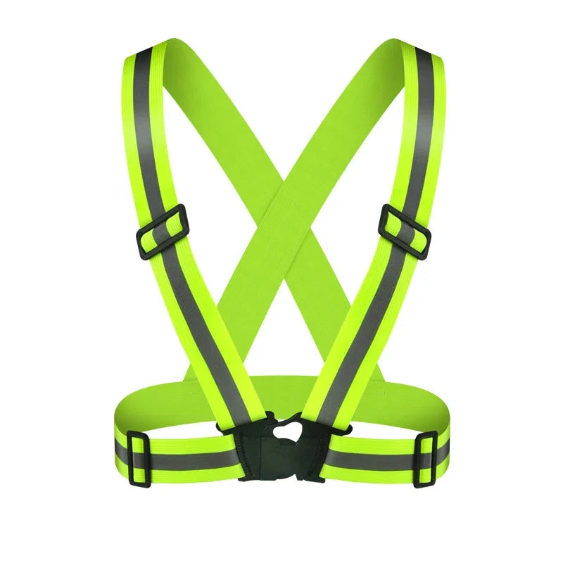 Adjustable Reflective Safety Vest for Night Running and Cycling