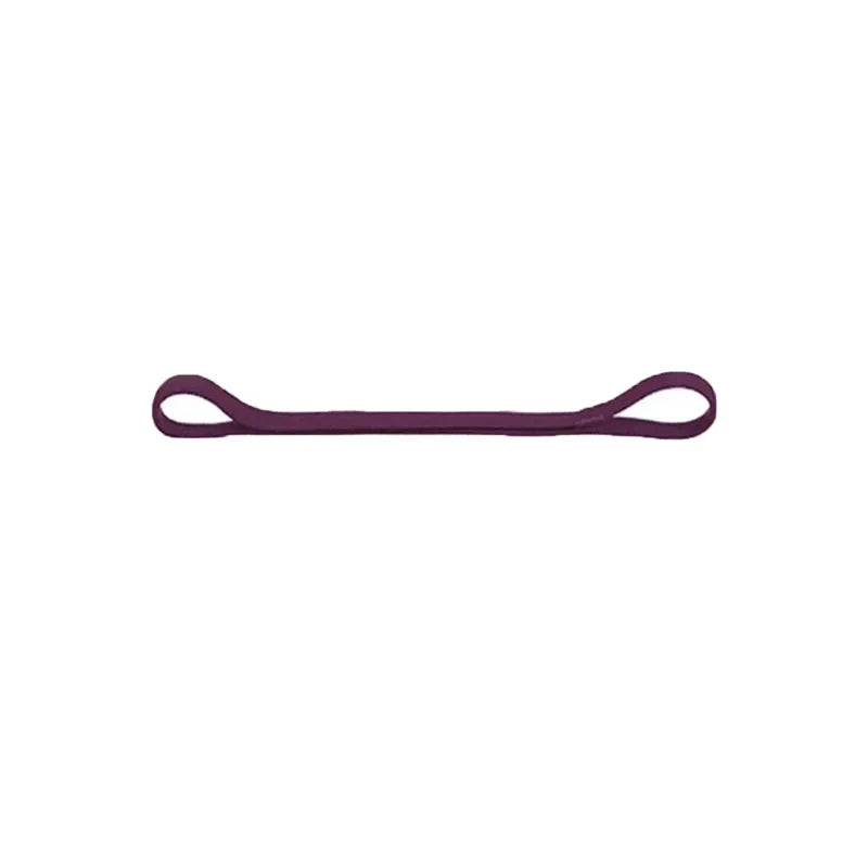 A purple elastic sports headband.